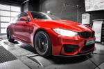 BMW M4 Coupe 3.0 Bi-Turbo in Red by Mcchip-DKR 2016 года
